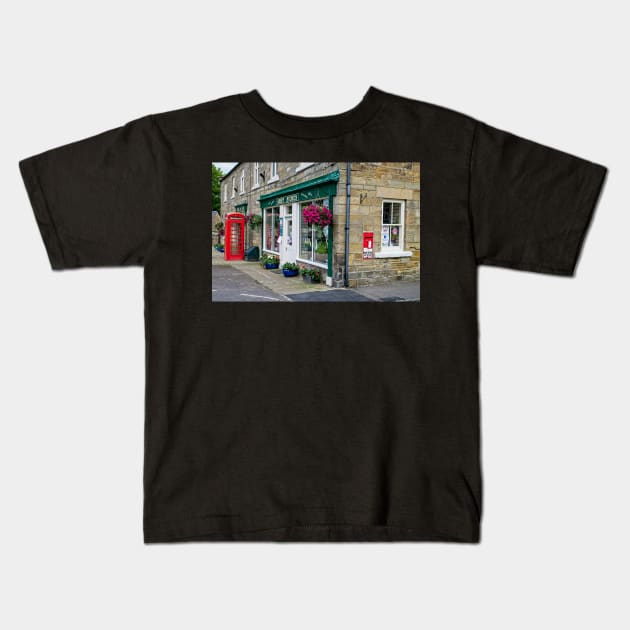 Rosedale Abbey Village Shop, Yorkshire Kids T-Shirt by MartynUK